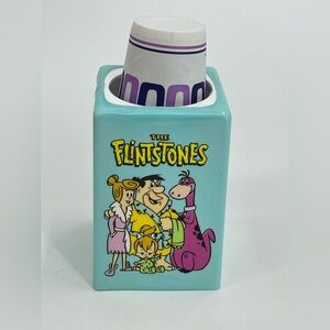 Vintage Flintstones & Jetsons Dixie Cup Pop Up Holder 1990 '90 Hanna-Barbera